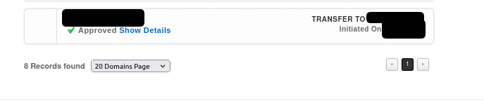 Epik domain name transfer approved